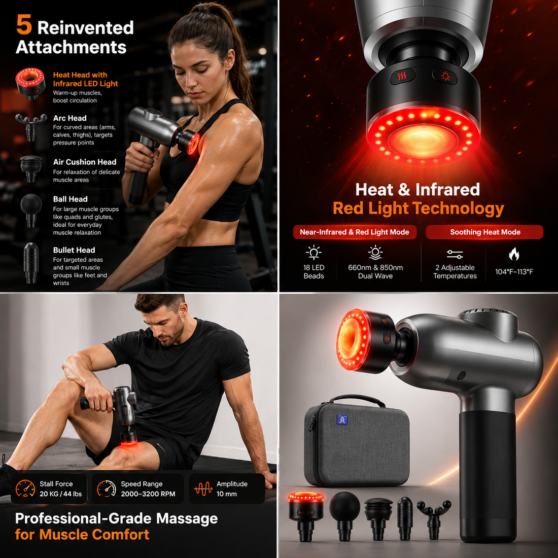 Velora Elite™ — Heat & Infrared Recovery Gun