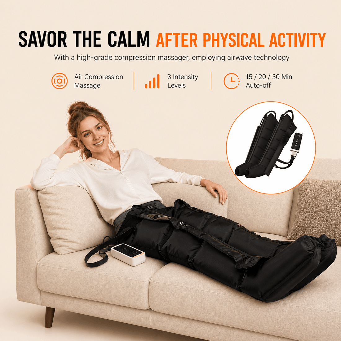 Velora Flow™ — Full-Leg Compression Therapy System