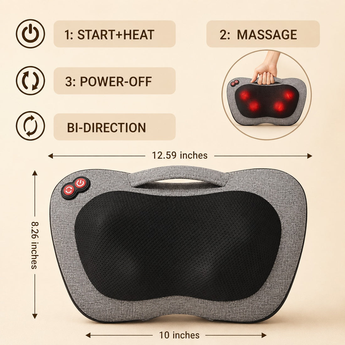 Velora Ease™ — Hands-Free 4D Neck & Shoulder Massager